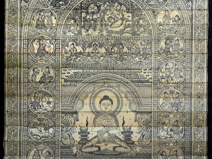 The Story of Gautam Buddha Pattachitra Painting on Cloth by Rabi Behera · view 4