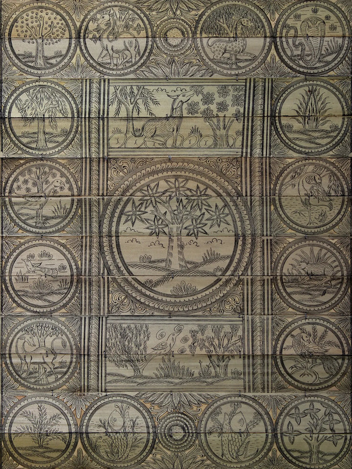Tree with Animals and Birds Pattachitra Painting on Cloth · view 2