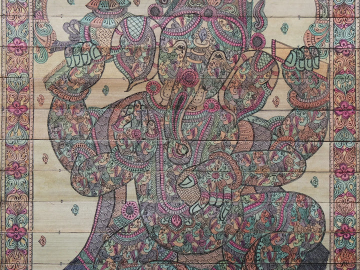 Lord Ganesha Pattachitra Painting on Cloth · view 4