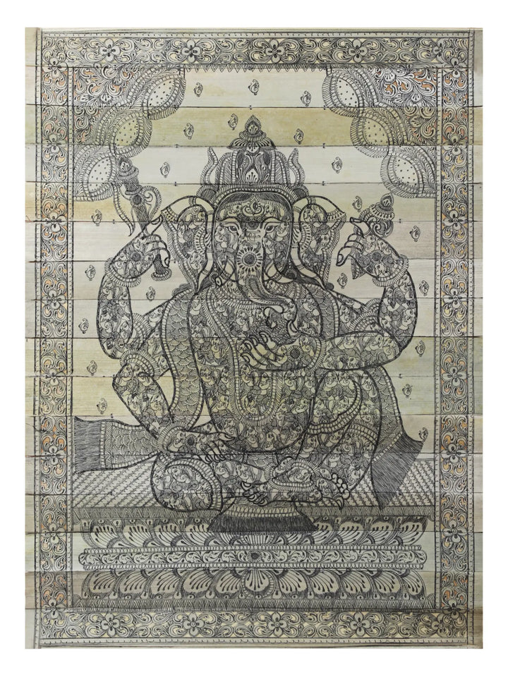 Lord Ganesha Pattachitra Painting on Cloth · view 1