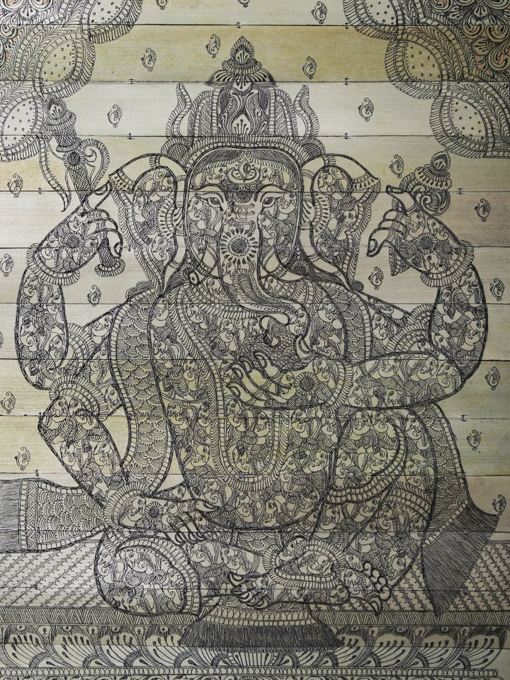 Lord Ganesha Pattachitra Painting on Cloth · view 2