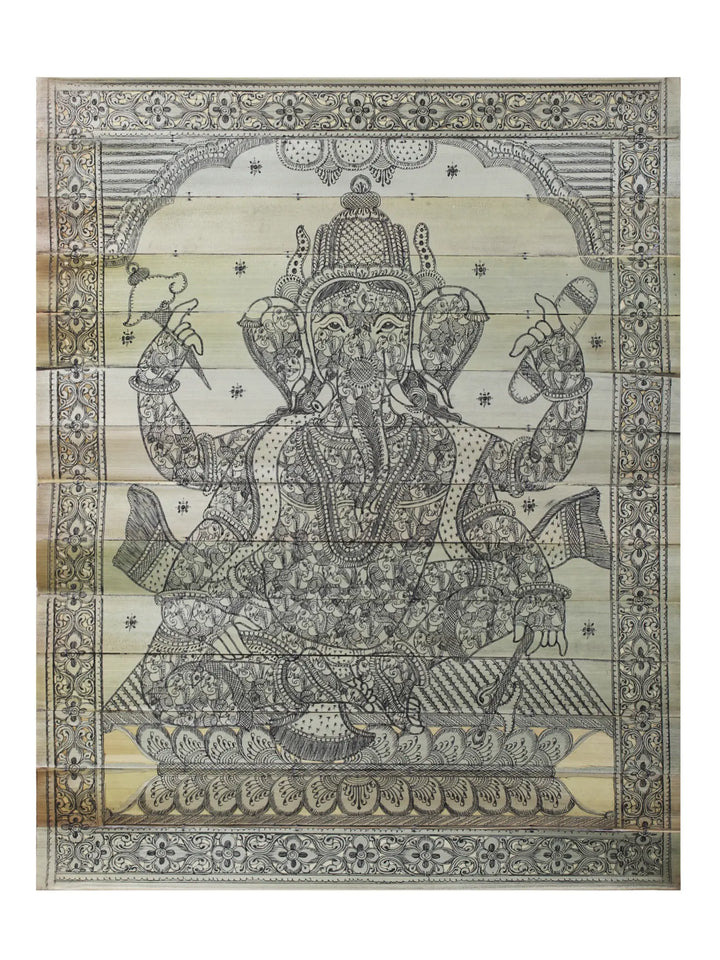 Bhagwan Ganesha Pattachitra Painting on Cloth · view 1