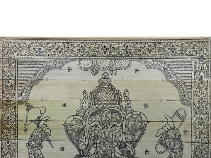 Bhagwan Ganesha Pattachitra Painting on Cloth · view 3