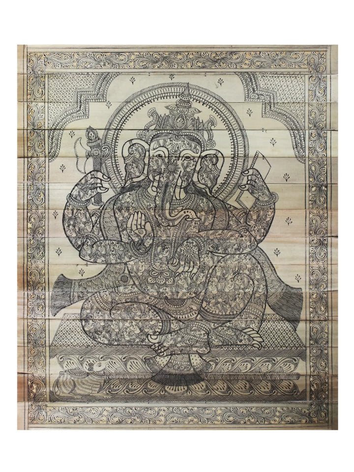 Bhagawan Ganesha Pattachitra Painting on Cloth · view 1