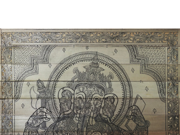 Bhagawan Ganesha Pattachitra Painting on Cloth · view 3