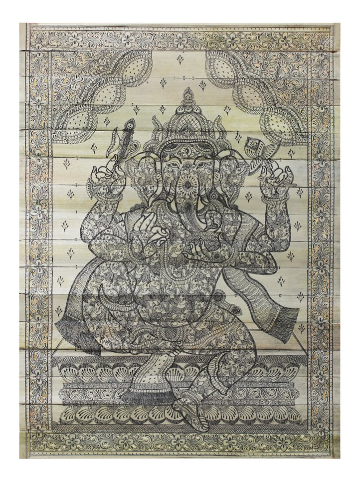 Lord Ganesha Pattachitra Painting on Cloth · view 1