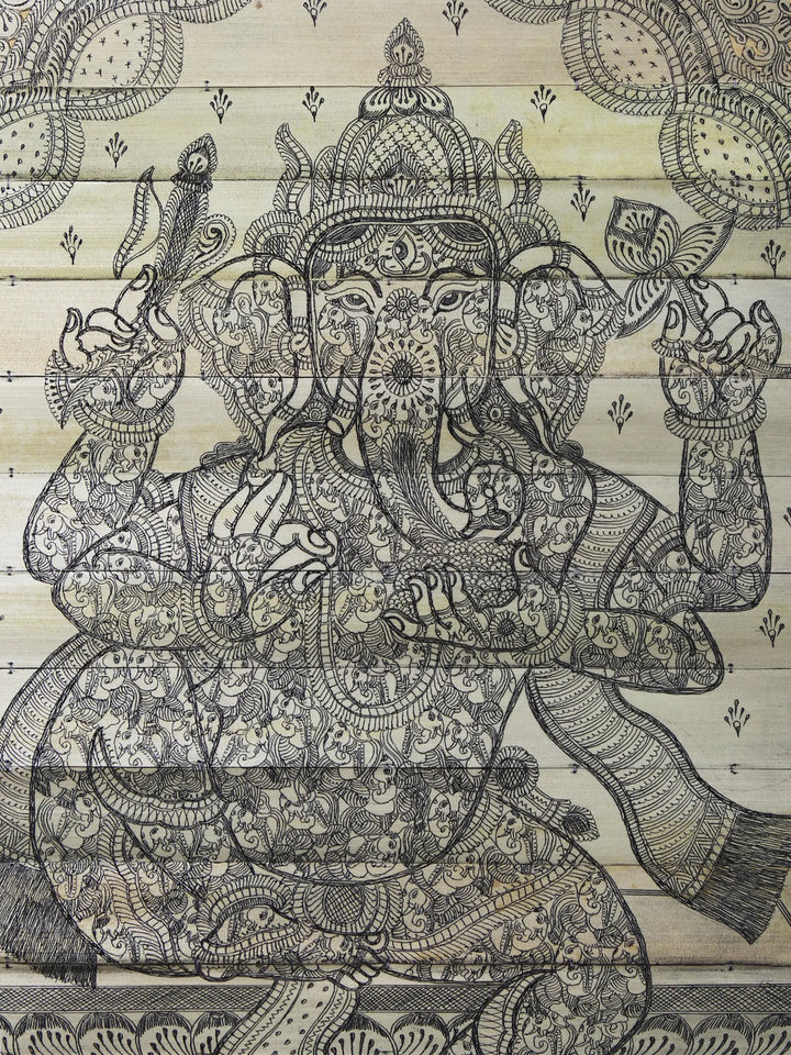 Lord Ganesha Pattachitra Painting on Cloth · view 2