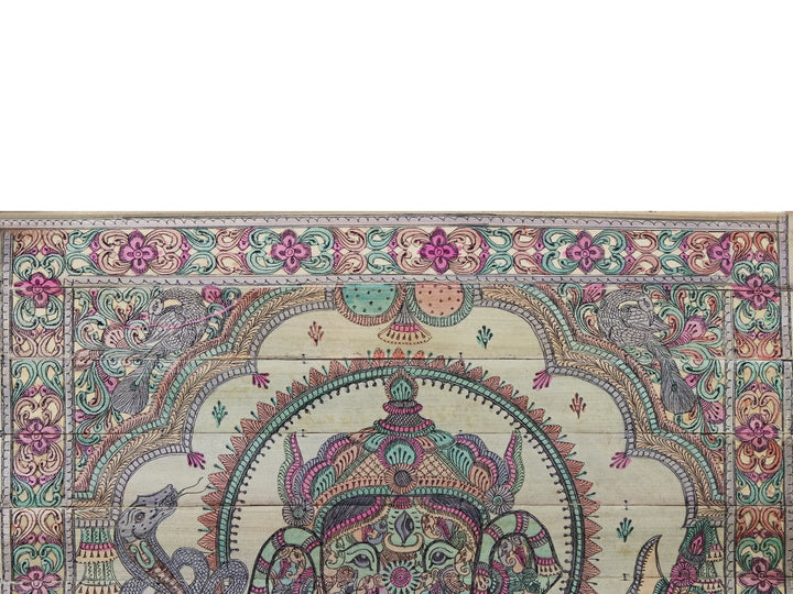 Ganesha Palm Leaf Pattachitra Painting on Palm Leaf · view 3