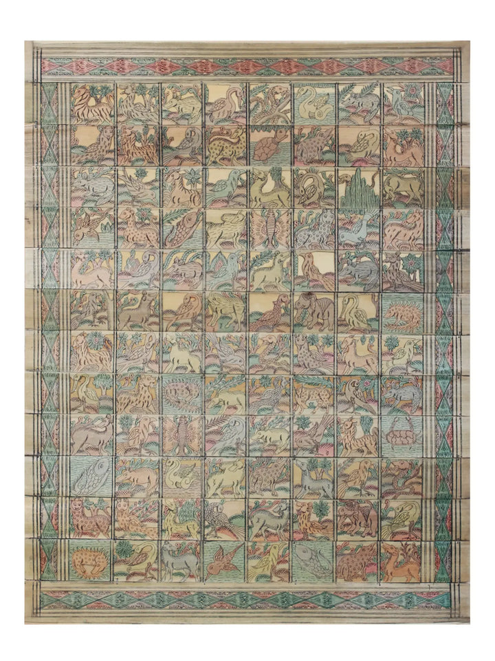 Wildlife Pattachitra Painting on Cloth · view 1