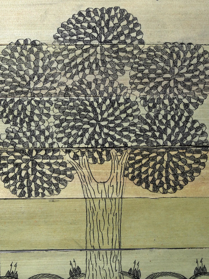 Tree Series 59 Pattachitra Painting on Cloth by Rabi Behera · view 2