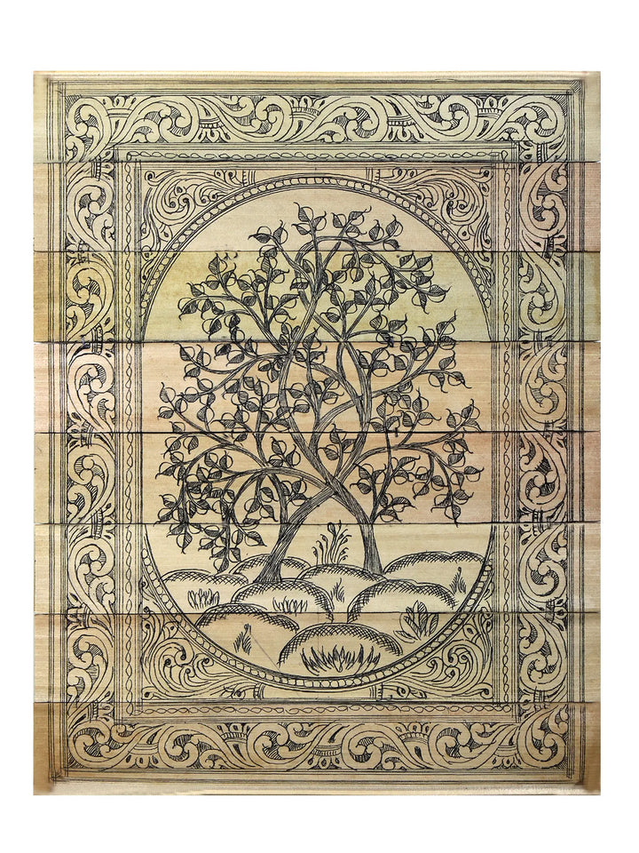 Tree Series 77 Pattachitra Painting on Cloth by Rabi Behera · view 1