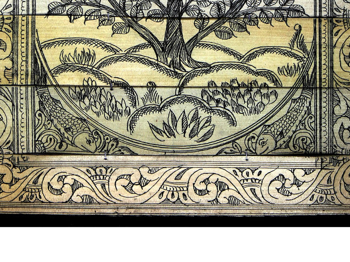 Tree Series 78 - Odisha Palm Leaf Patta Pattachitra Painting on Palm Leaf · view 2