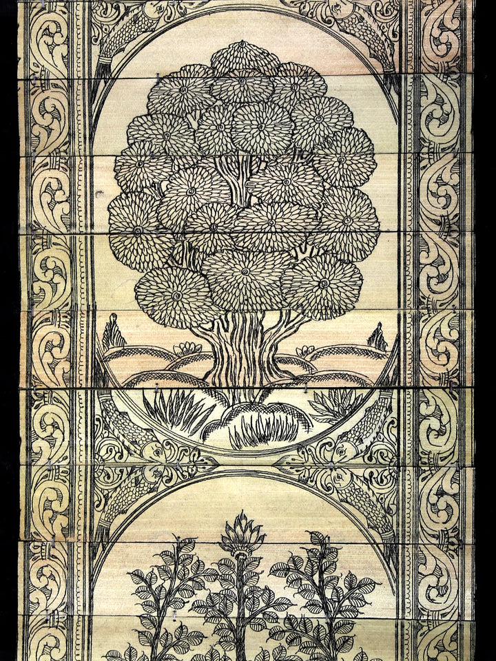 Tree Series 78 - Odisha Palm Leaf Patta Pattachitra Painting on Palm Leaf · view 3