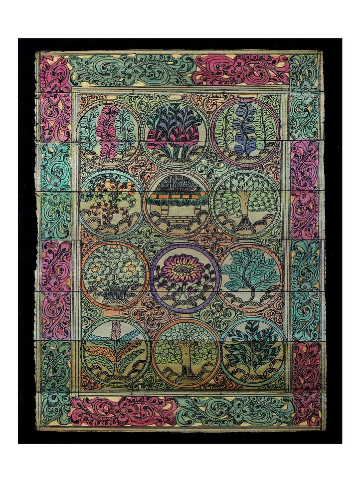 Tree Series 84 Pattachitra Painting on Cloth · view 1