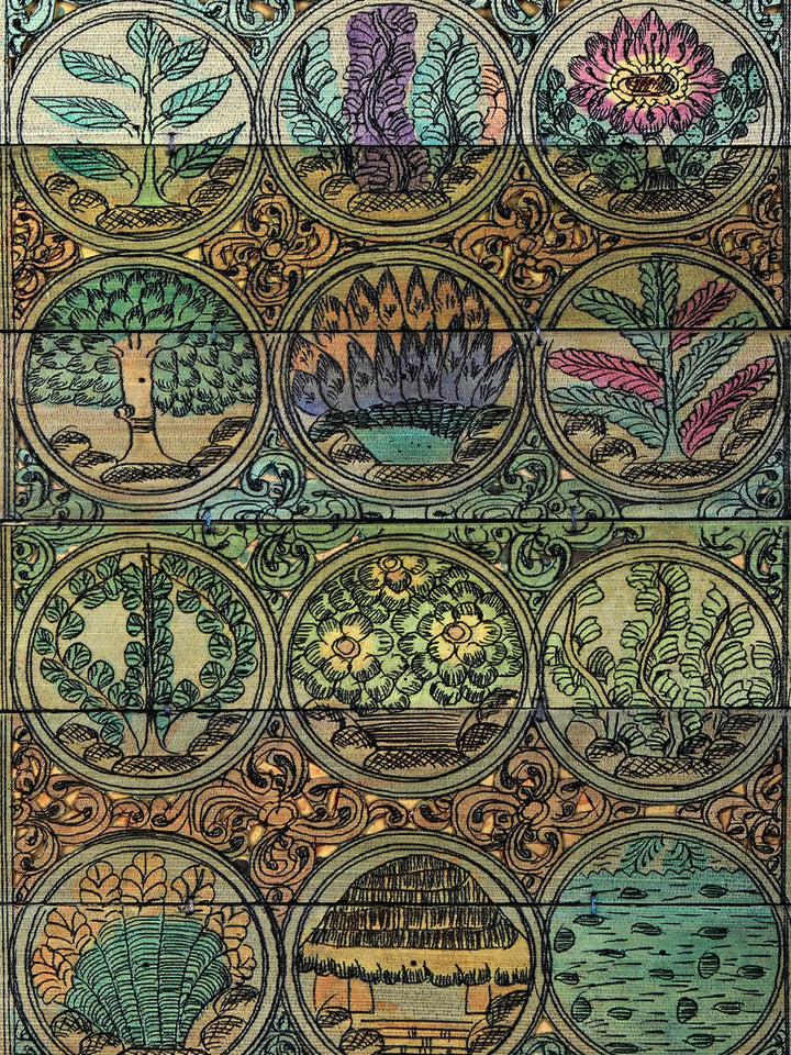 Tree Series 93 Pattachitra Painting on Cloth · view 2