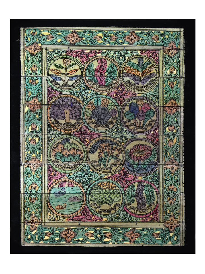 Tree Series 99 Pattachitra Painting on Cloth · view 1