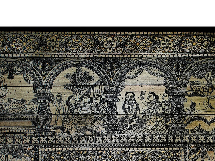 The Story of Gautam Buddha Pattachitra Painting on Cloth · view 2