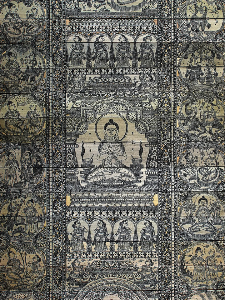 The Story of Gautam Buddha Pattachitra Painting on Cloth · view 3