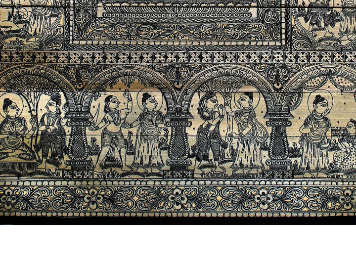 The Story of Gautam Buddha Pattachitra Painting on Cloth · view 4