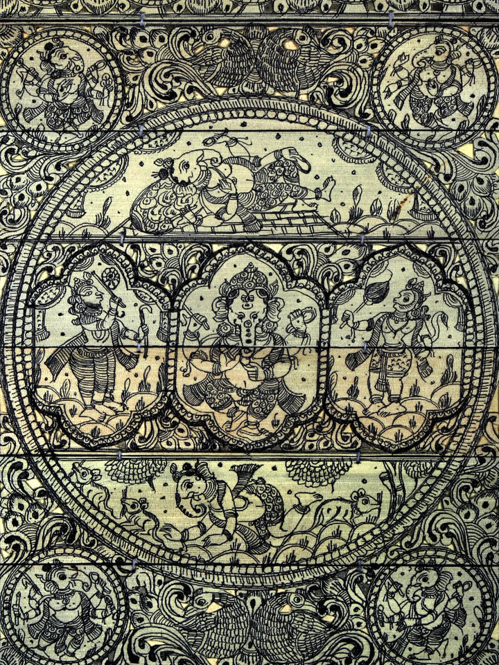 Lord Ganesha Pattachitra Painting on Cloth · view 4