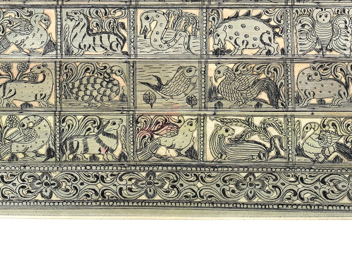 Wildlife Pattachitra Painting on Cloth · view 4