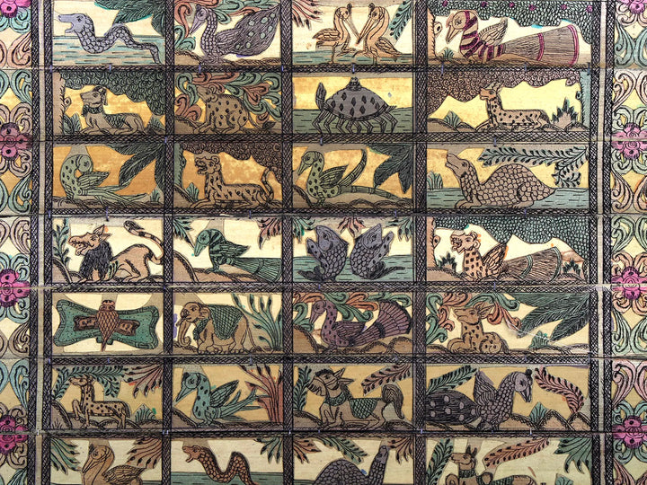The Wildlife Pattachitra Painting on Cloth · view 2