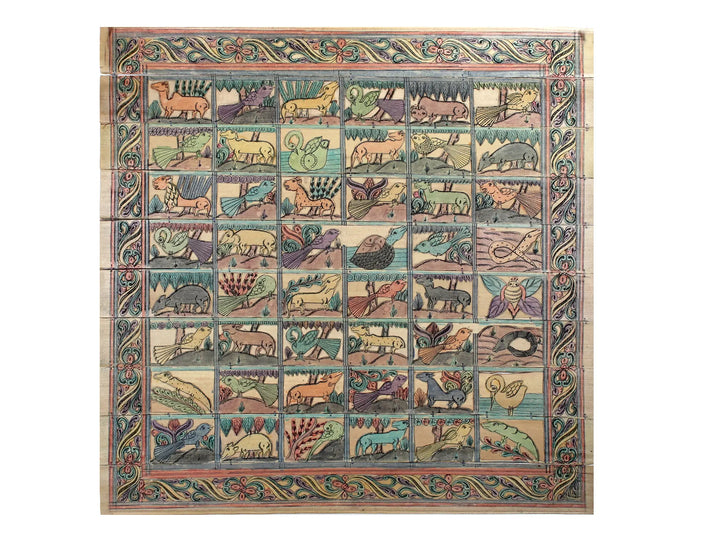 The Wildlife Pattachitra Painting on Cloth · view 1