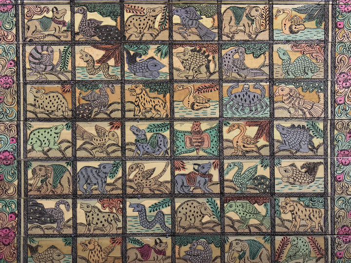 Wildlife Pattachitra Painting on Cloth · view 2