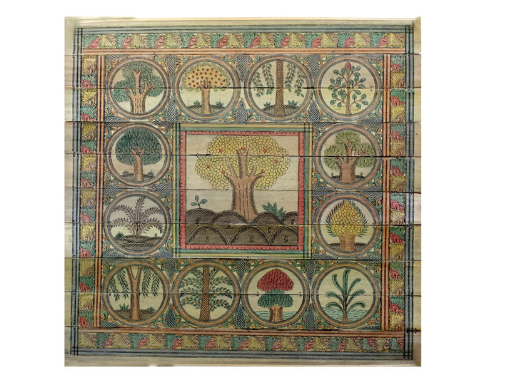 Tree Series 102 Pattachitra Painting on Cloth · view 1