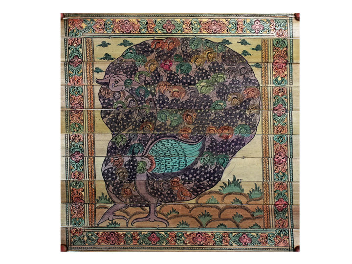 A Peacock - Made of Small Peacocks Pattachitra Painting on Cloth · view 1