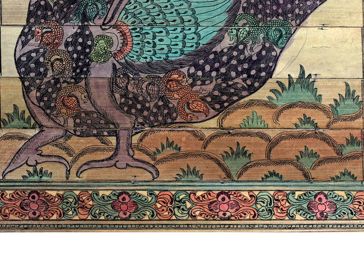 A Peacock - Made of Small Peacocks Pattachitra Painting on Cloth · view 4