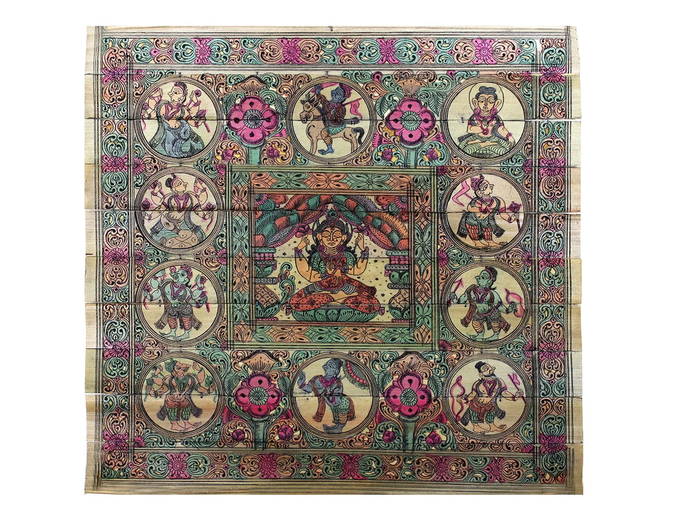 Goddess Lakshmi with Ten Incarnations of Lord Vishnu (Dashavatara)