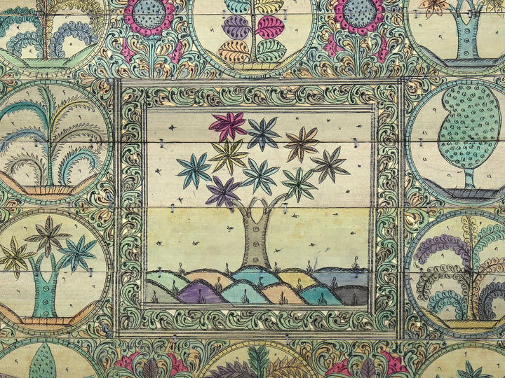 Tree Series 108 Pattachitra Painting on Cloth · view 2