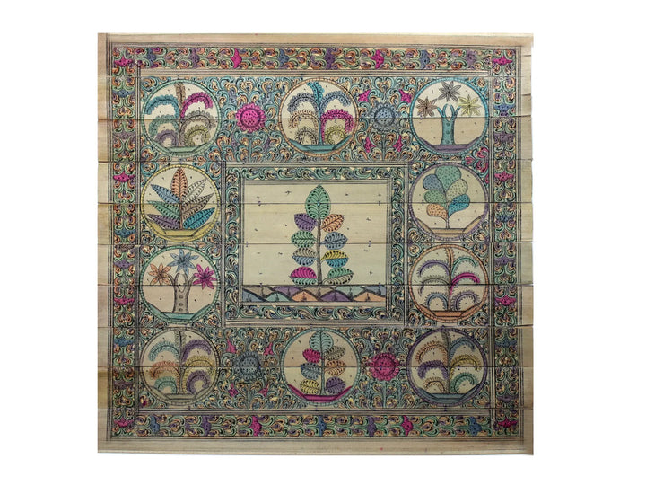 Tree Series 112 Pattachitra Painting on Cloth · view 1