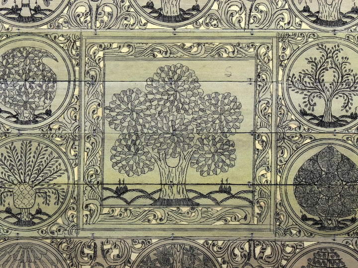 Tree Series 114 Pattachitra Painting on Cloth · view 2