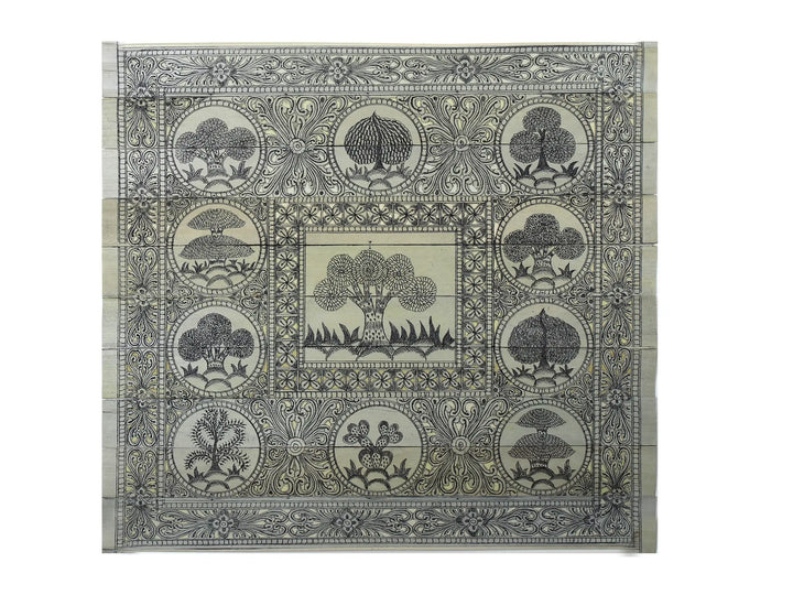 Tree Series 116 Pattachitra Painting on Cloth · view 1