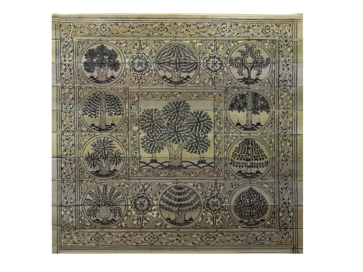 Tree Series 125 Pattachitra Painting on Cloth · view 1