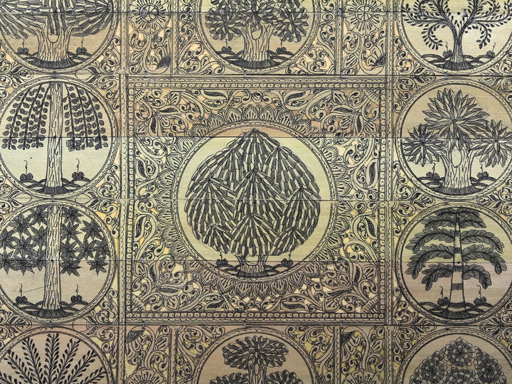 Tree Series 130 Pattachitra Painting on Cloth · view 2