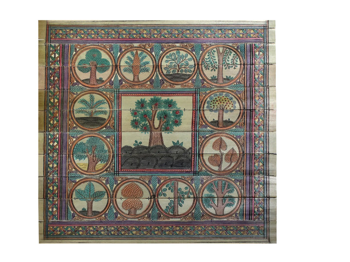 Tree Series 158 Pattachitra Painting on Cloth · view 1