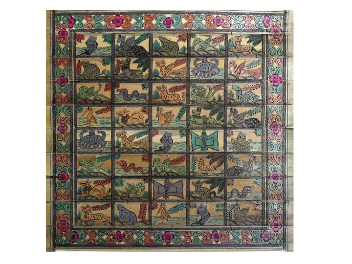 The Wildlife Pattachitra Painting on Cloth · view 1