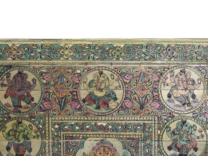 Different Forms of Lord Ganesha Pattachitra Painting on Cloth · view 3