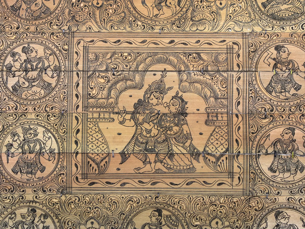 Murlidhar and Radha at Center with Dashavatara of Lord Vishnu
