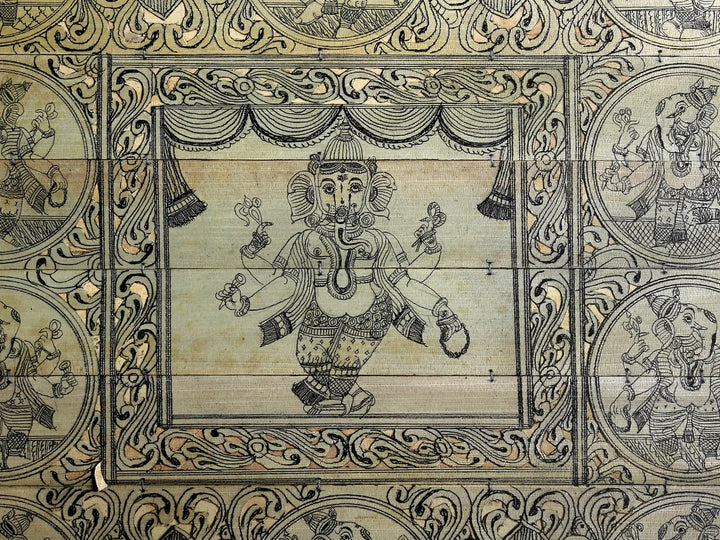 Different Forms of Lord Ganesha Pattachitra Painting on Cloth · view 2