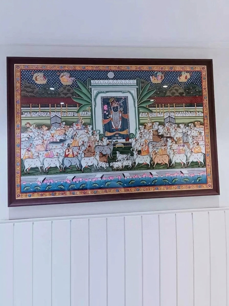 Shrinathji Gopashtami Pichwai Painting on Cloth