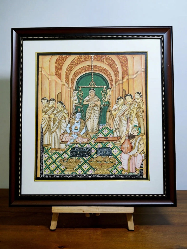 Shri Krishna Tulabharam Painting · view 1