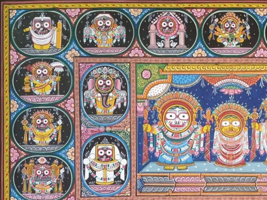 Jagannath Story Painting on Canvas