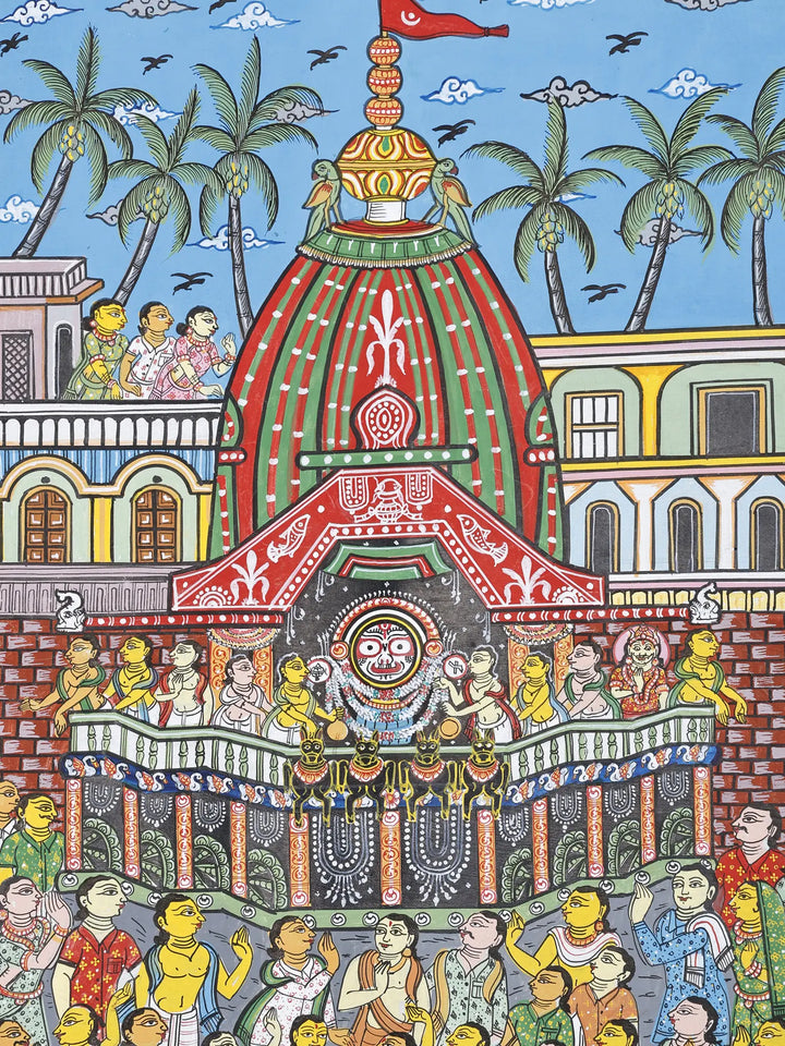 Jagannath Rath Yatra - Puri Painting on Canvas · view 2