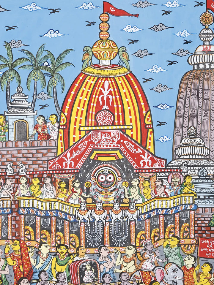 Jagannath Rath Yatra - Puri Painting on Canvas · view 4