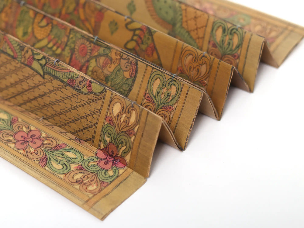 Gaj Gajanana Ganesha Engraved Art | Watercolor On Palm Leaf | By Rabi Behra