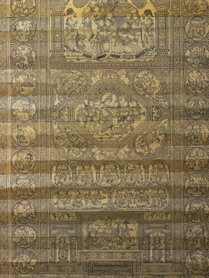 Shri Krishna Gatha Painting on Palm Leaf · view 4